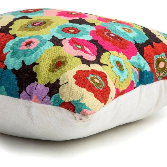 Brand New Mackenzie-Childs Always Flowers Outdoor Throw Pillow